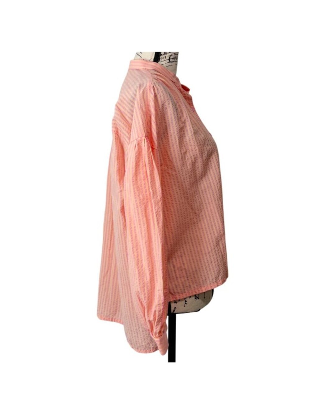 Tuckernuck Womens Size XS Pink Peach Juliette Button Down Blouse - Picture 2 of 8